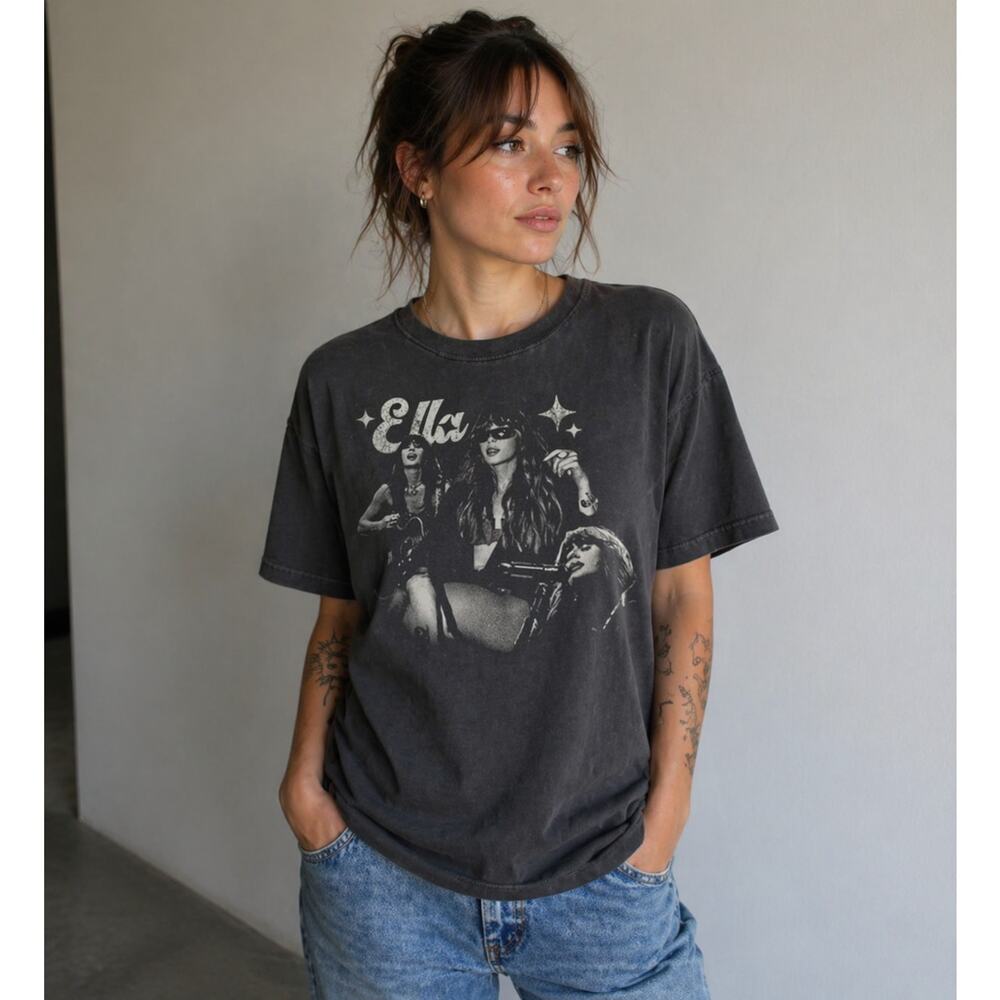 Ella Langley Still Hungover Fall Tour Graphite Concert T-Shirt Unisex Small NEW - Picture 2 of 8